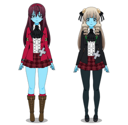 Blue Skinned Mai and Rotten (Kisekae)