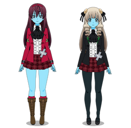 Blue Skinned Mai and Rotten (Kisekae)
