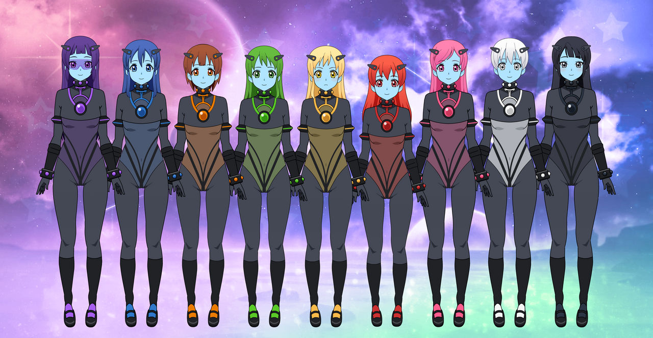 Alien Color Girls 1 by AlexArgentin on DeviantArt