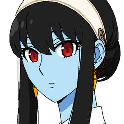 Blue Skinned Yor Pixel