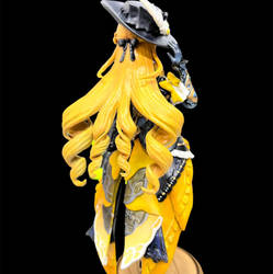 Blue Skinned Navia Figure (Back) by sparkyprints
