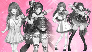Chisa and Helena in BW