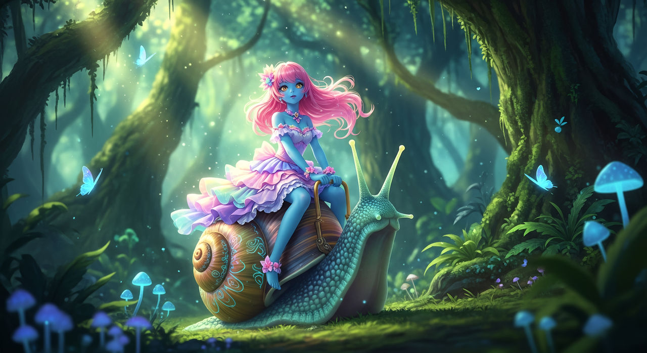 Riding on a Snail by AlexArgentin on DeviantArt