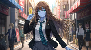 Blue Skinned Rin Shibuya (AI)