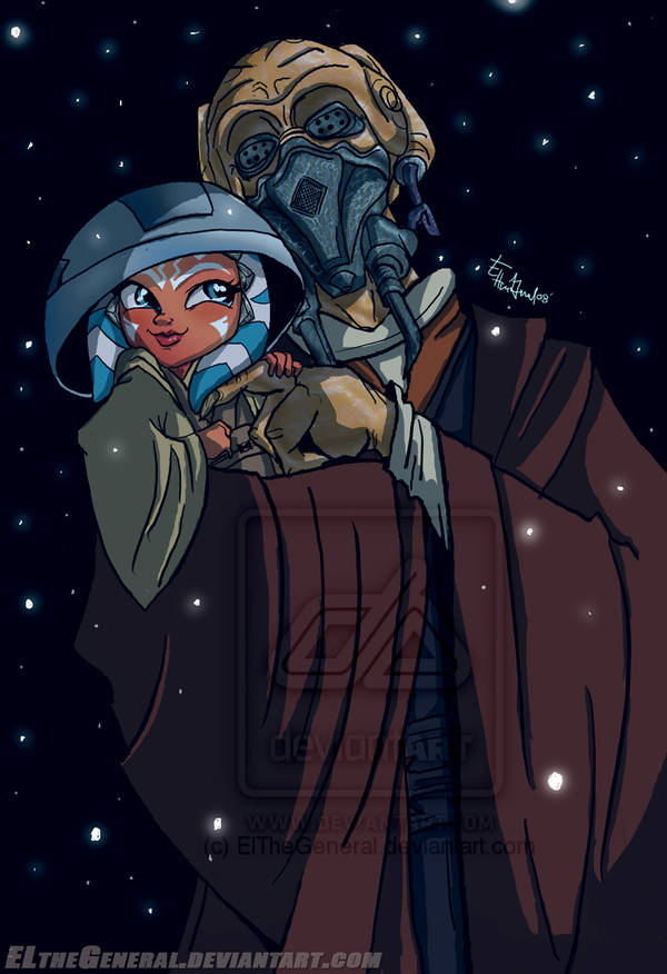 Plo Koon Finds Little Ahsoka by ElTheGeneral