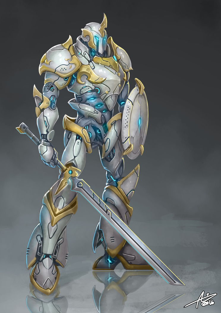 Commission: Knight Mech by aiyeahhs on DeviantArt