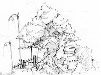 Bg sketch - tree 1