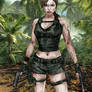 Lara Croft. coloured