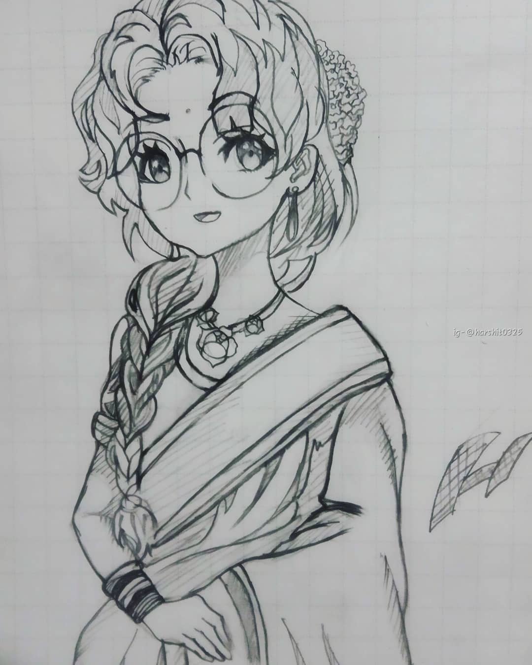 indian anime girl by harshit0325 on DeviantArt
