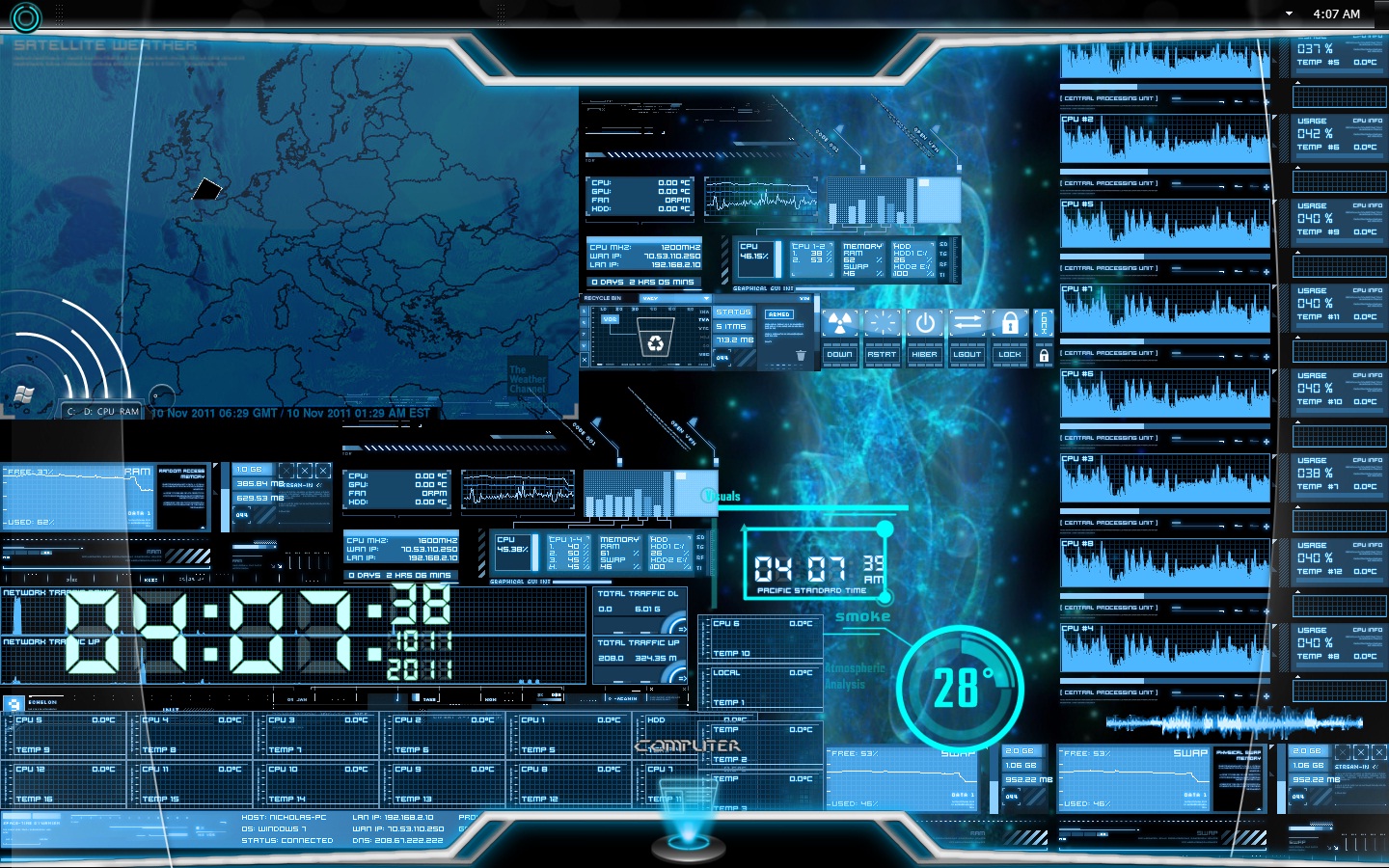 Future HUD desktop.