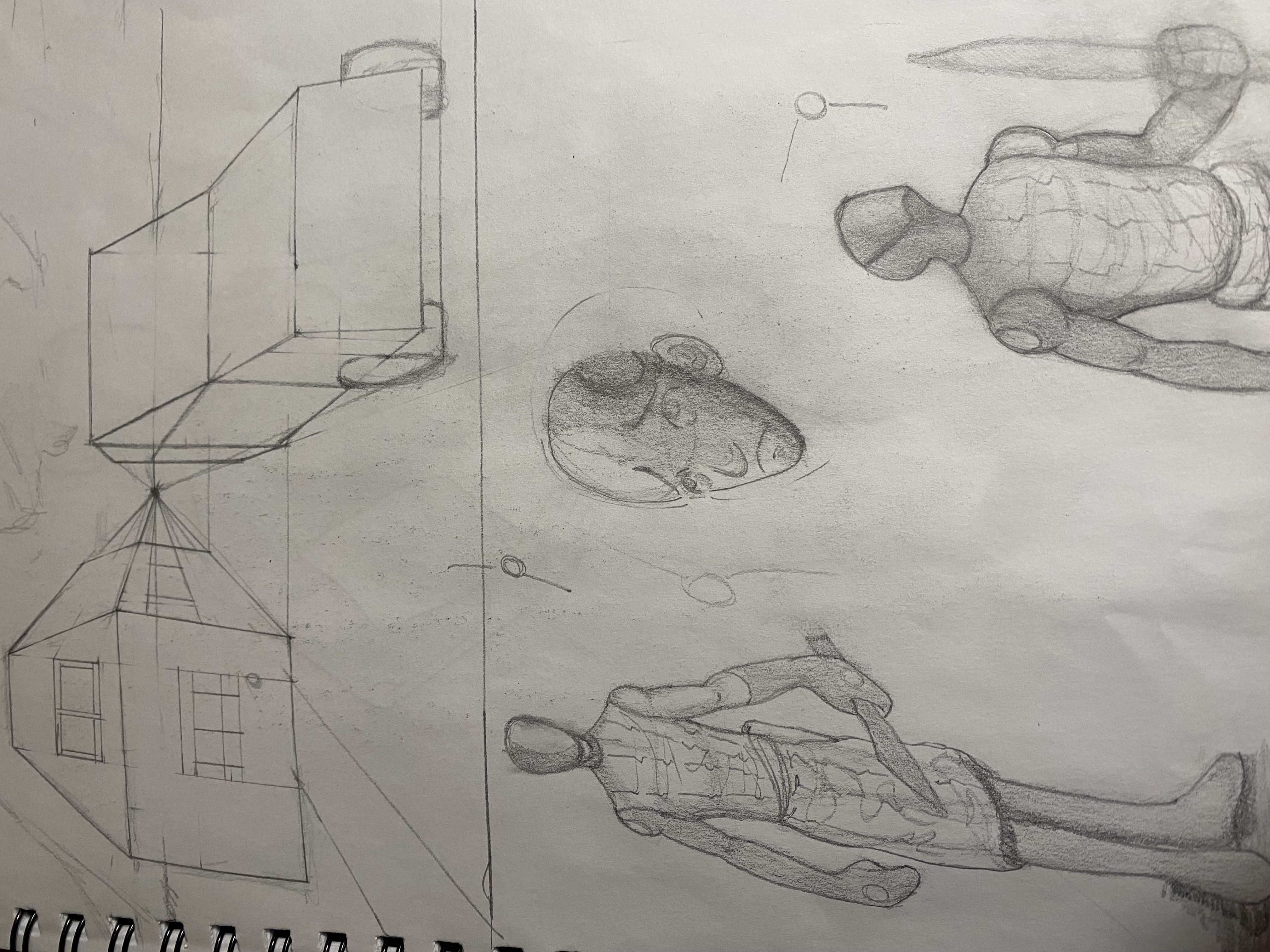 One point perspective and character