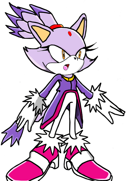 blaze the cat:sonic-x: by ponzon on DeviantArt