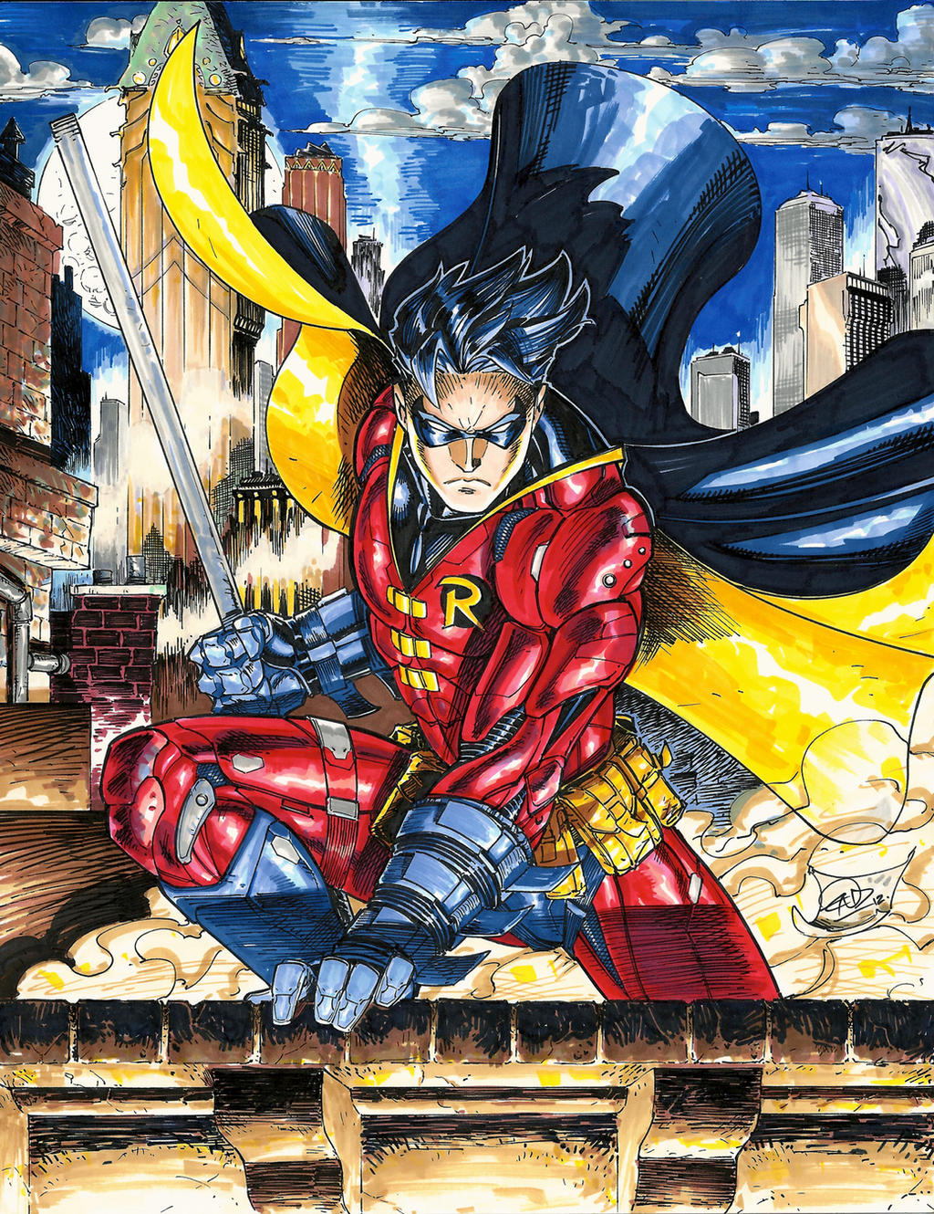 Robin- Tim Drake with exo-suit- COLORS