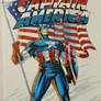 Captain America Sketch Cover Colors