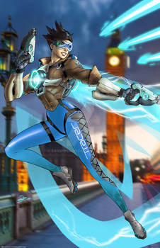 Tracer Overwatch Blue
