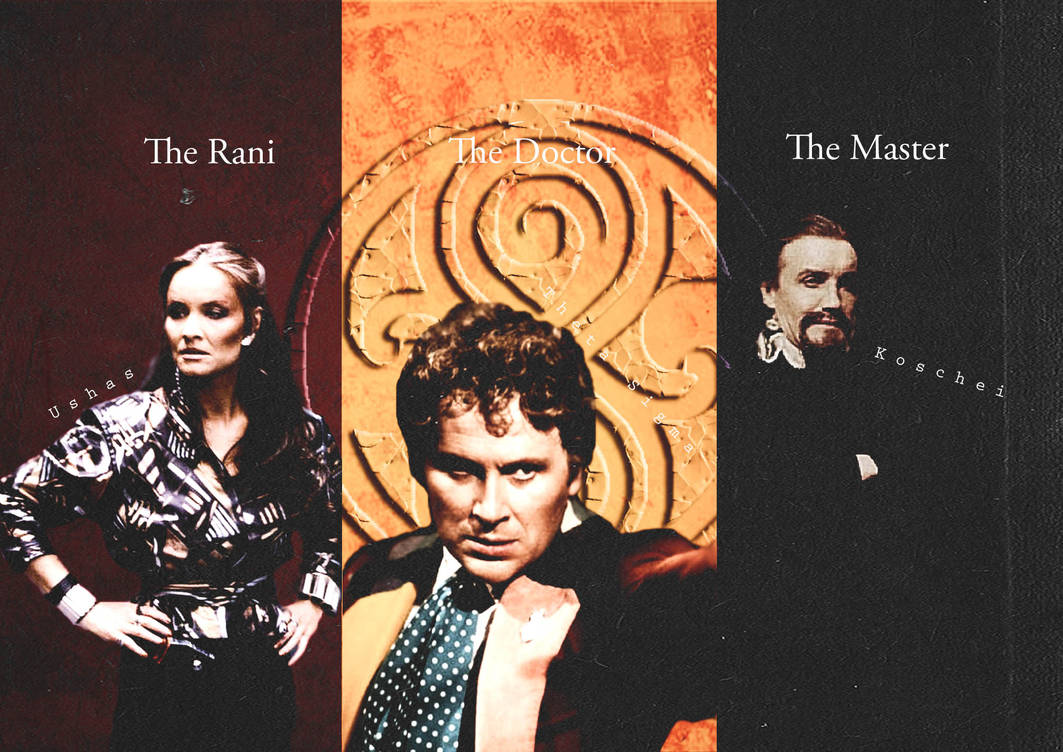 6th Doctor, The Master and The Rani by Wholockian-Marauder on DeviantArt