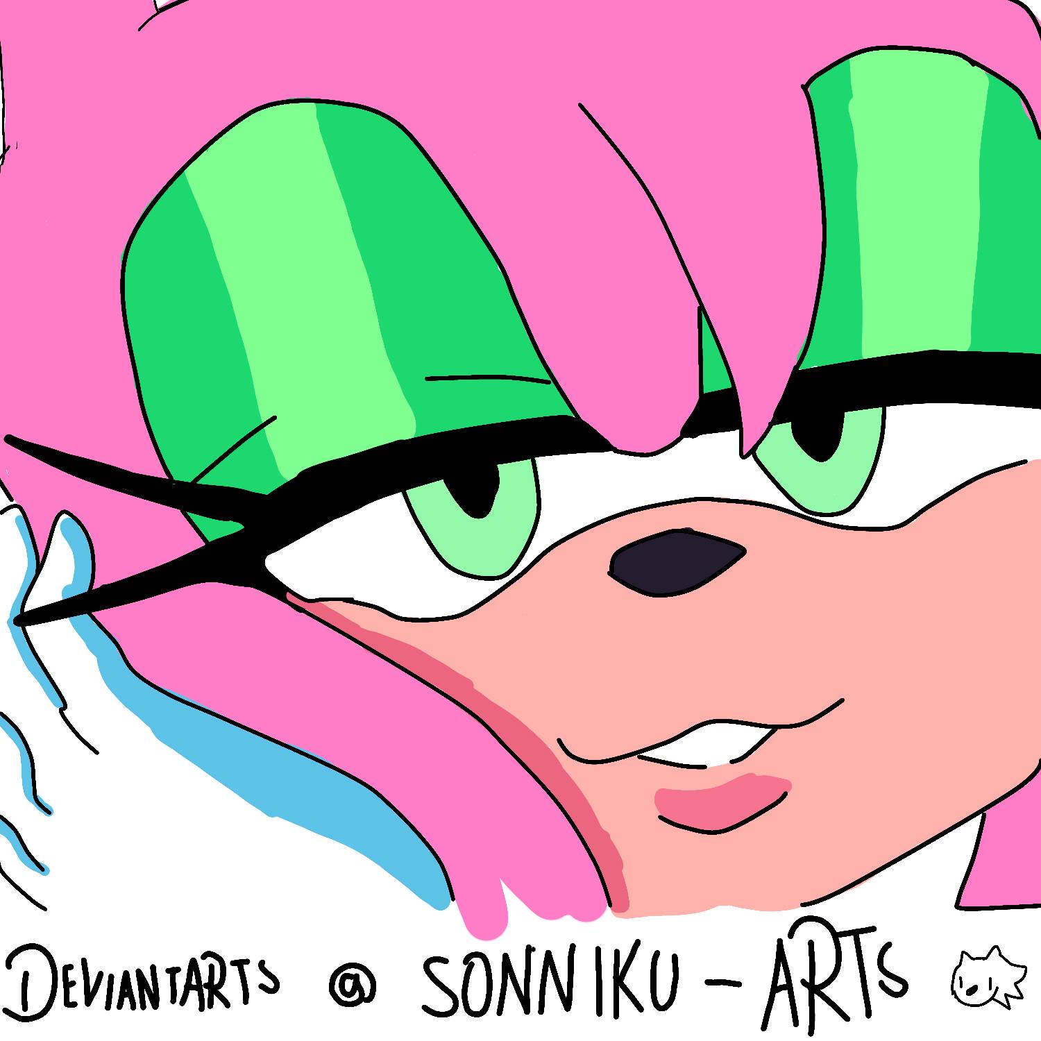 Amy Rouge Color Amy rouge Portrait fanart by sonikkuarts on DeviantArt