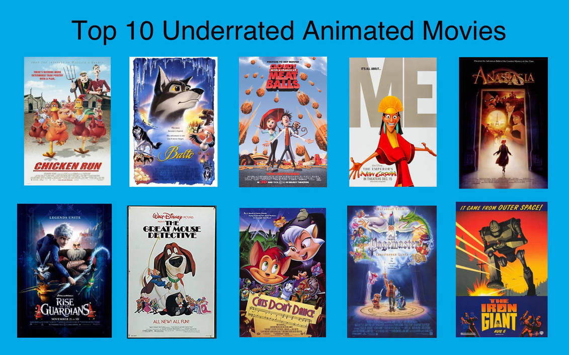 Top 10 Underrated Animated Movies by MrDisneyfan101 on DeviantArt