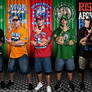 WWE John Cena Multi-Color Wallpaper Widescreen