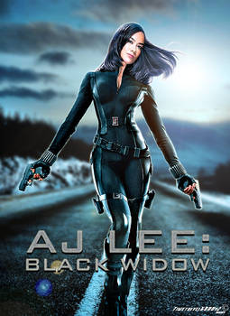 WWE AJ Lee Black Widow Poster