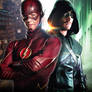 The Flash and Arrow TV Poster