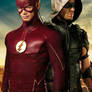 The Flash and Green Arrow CW TV Poster