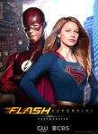 The Flash and Supergirl TV Poster