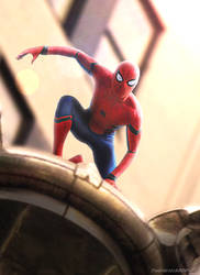 The Amazing Spider-Man (Color) by FredtheDinosaurman on DeviantArt in 2023