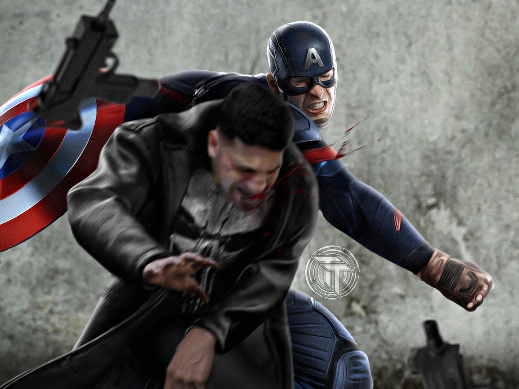 Captain America vs The Punisher