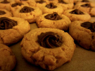 Homemade Peanut butter Nutella Cookies