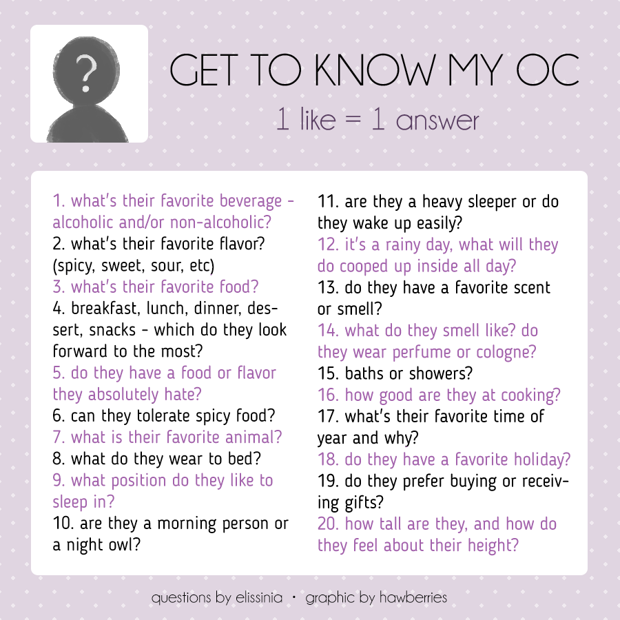 Oc Development Questions Get to know my OCS just State their name then ask by ShadowFreakDraws ...