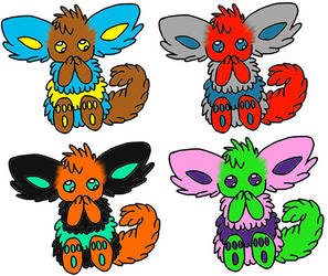 Fuzzy Creature Adopts, only 1 and 4 left!