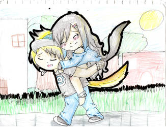 rose and lukie~  OwO