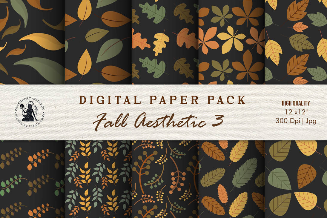 Free Printable Autumn Digital Paper! (Seamless Pattern For
