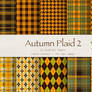 Autumn Plaid Pattern Digital Paper Pack 2