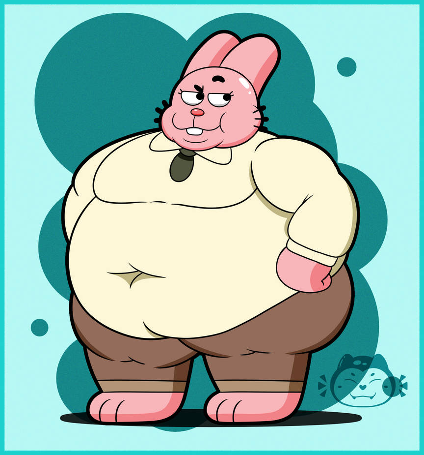 Richard! Big (Fat) Pink Rabbit! by SnorSlime143 on DeviantArt