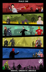 Marvel Cinematic Universe - Phase 1 Poster by Mr-Saxon