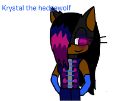 Krystal the hedgewolf drawing