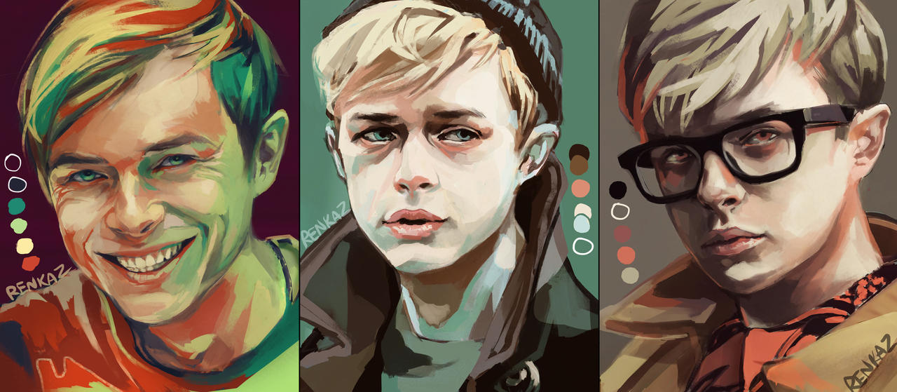 Dane Dehaan Color Palette Studies by renkarts