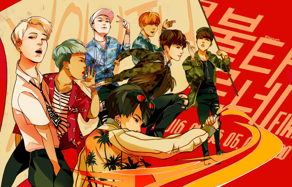 BTS: BURN IT UP by renkarts