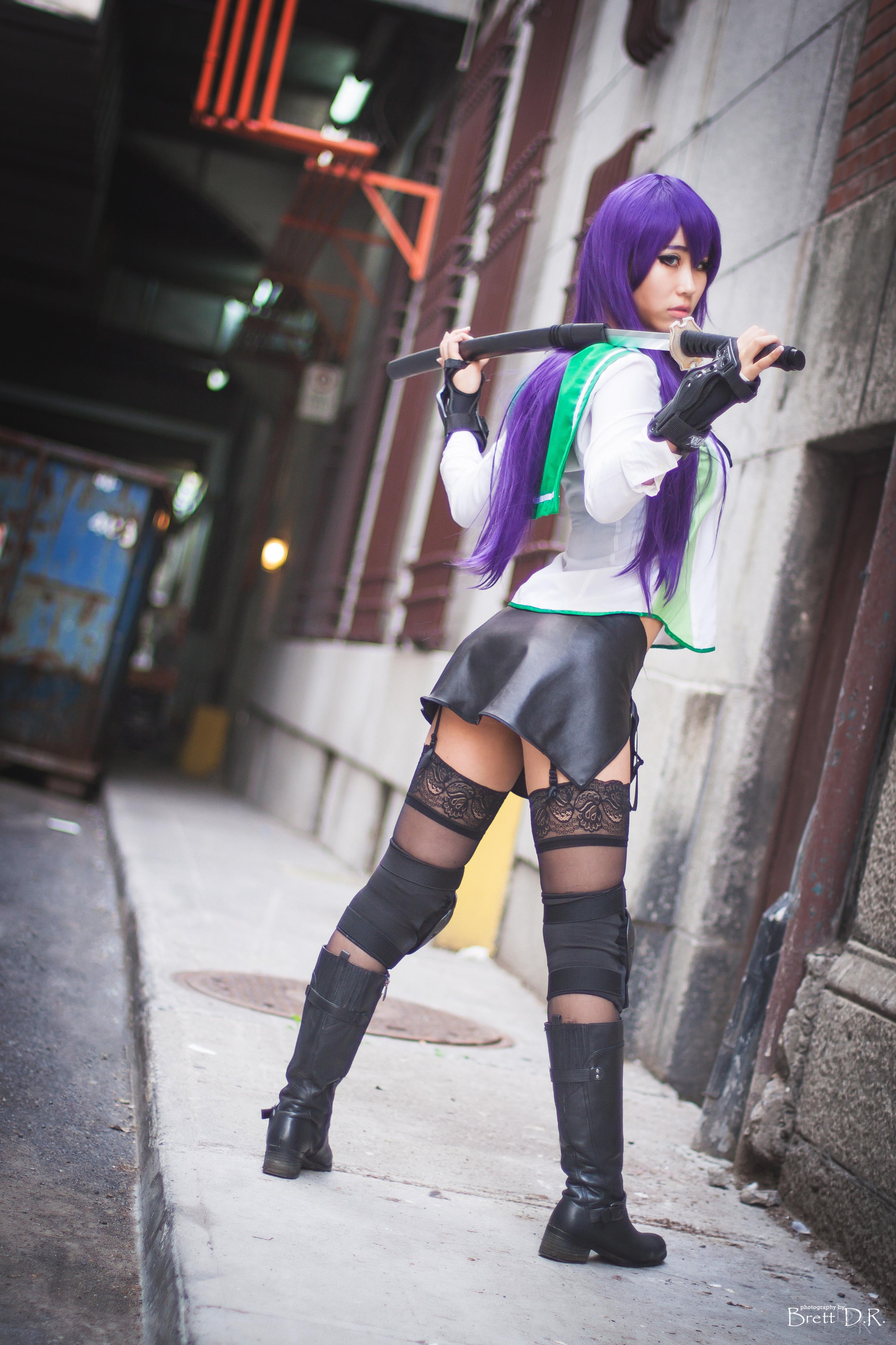 High school of the dead busujima saeko cosplay traje personalizado -  AliExpress