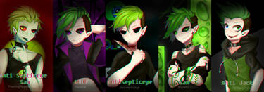 The many faces of Antisepticeye (+ Speedpaint)