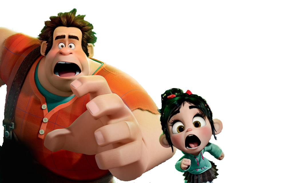 Ralph and Vanellope Running Away From Danger by lorddurion on DeviantArt