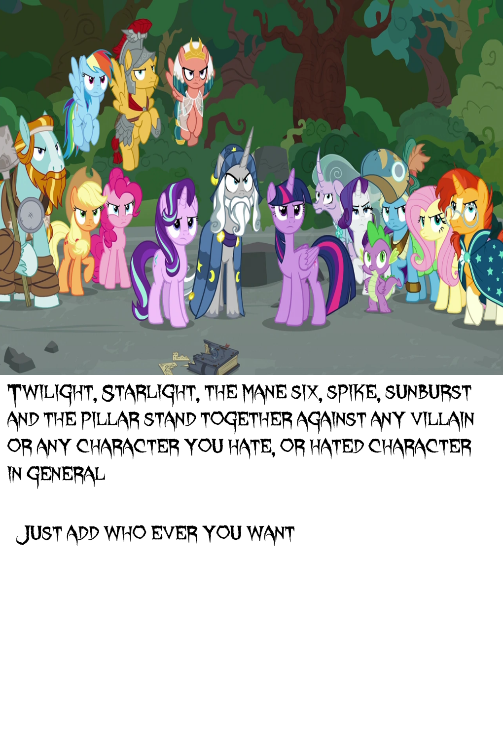 MLP Confronting Meme by lorddurion on DeviantArt