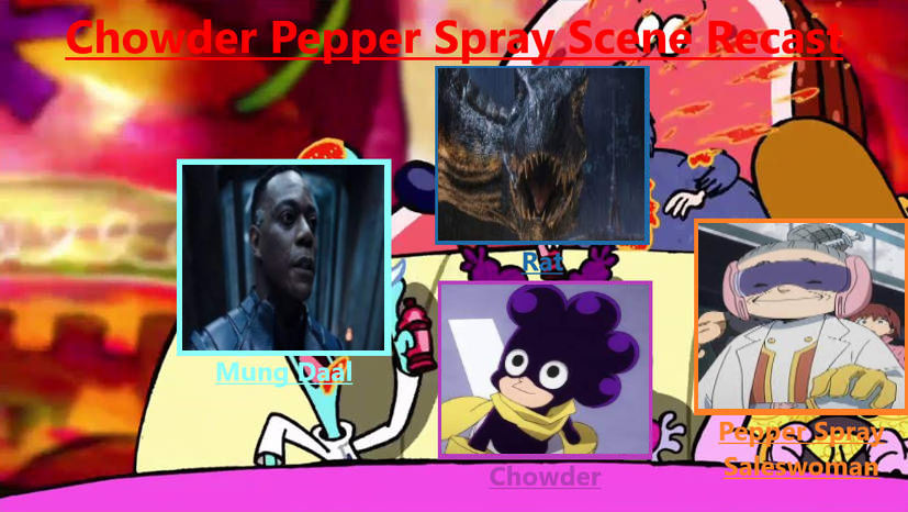Ruby Chowder Recast Deviantart Chowder Pepper Spray Scene Recast (Blank) by Chrisarus12 on DeviantArt
