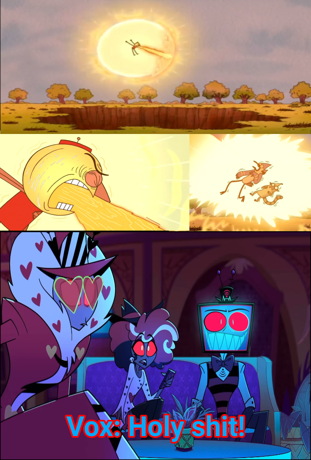 The Vees Shocked At Benson's Ultimate Rage by lorddurion on DeviantArt