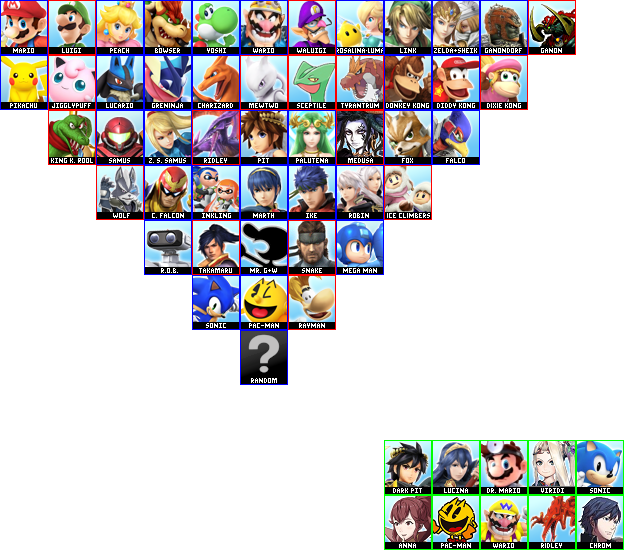 Personal SSB6 Roster by Gojira5000 on DeviantArt