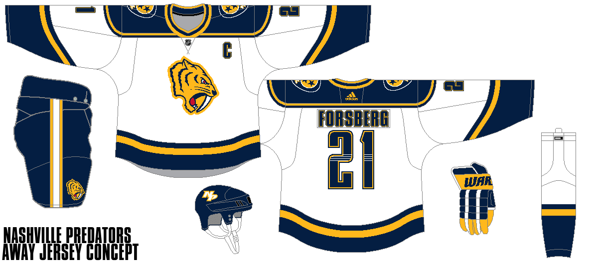 Predators away jersey hot sale
