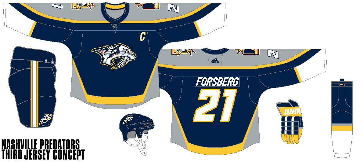 Nashville hot sale third jersey