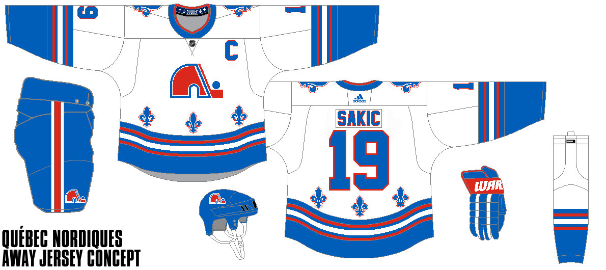 Quebec Nordiques Away Jersey Concept by Gojira5000 on DeviantArt